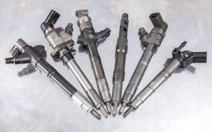 fuel injectors and pump